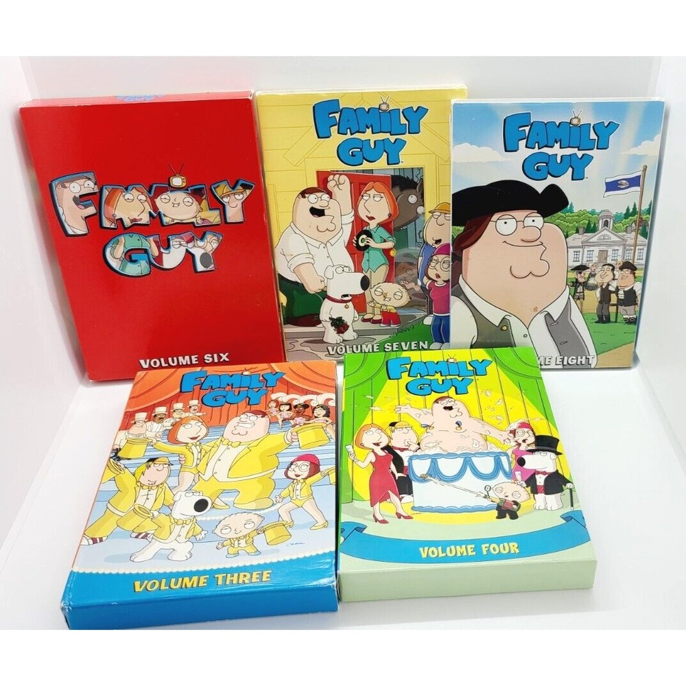 Family Guy DVD Lot Volumes 3 4 6 7 8 Animated Comedy Series Box Sets